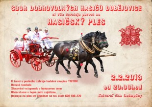 Hasičský ples 2013 plakát