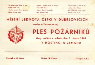 Hasičský ples 1969.02.01